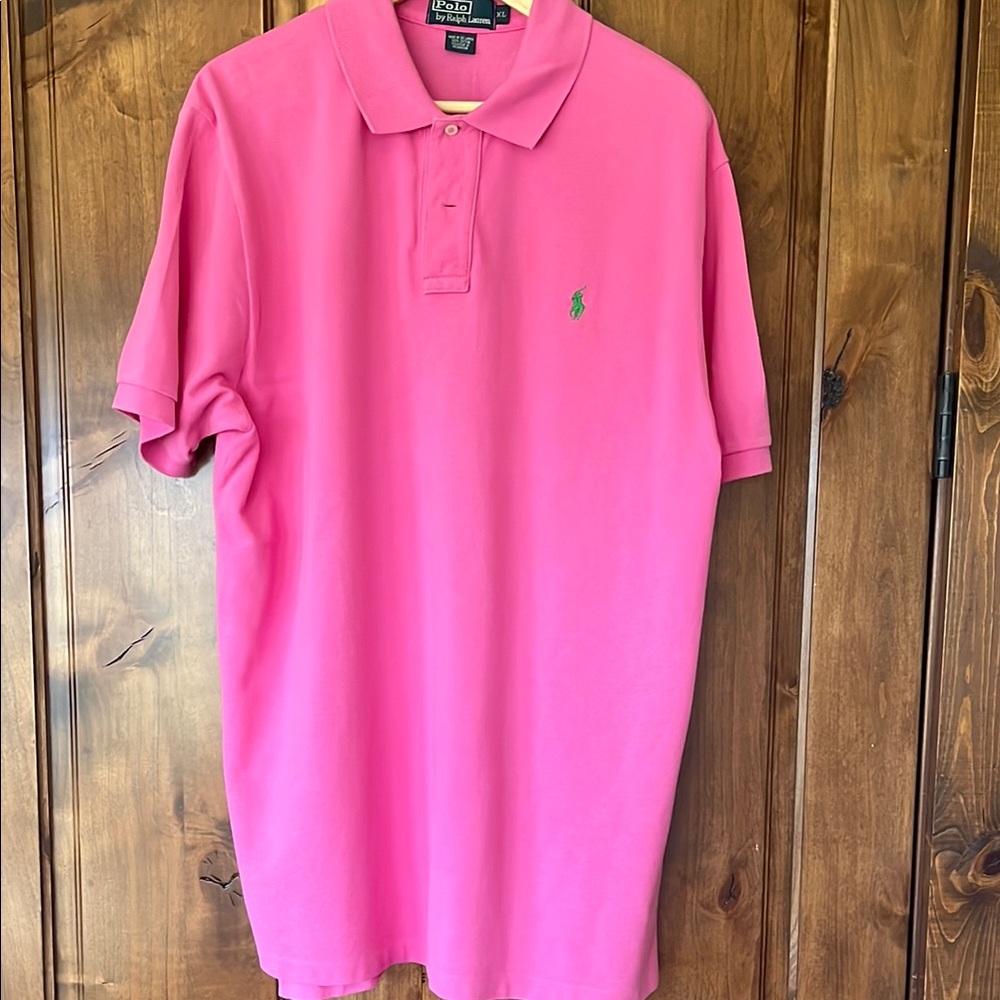 Ralph Lauren Pink Polo Shirt for Men